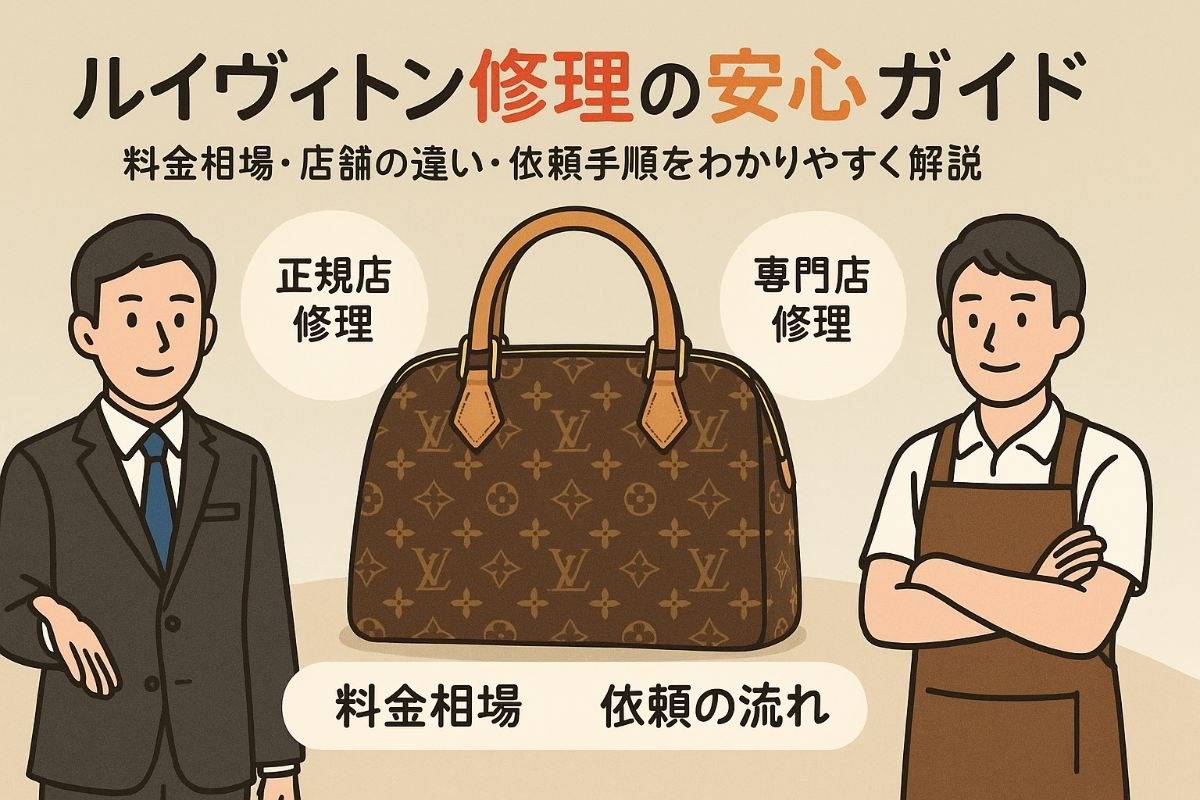 ルイヴィトンリペアの料金や正規店と専門店の違いを解説！安心の依頼 