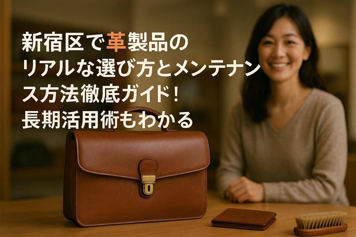 革製品を新宿区で買う利点をご紹介！ネットよりも直接選ぶことが大切な 