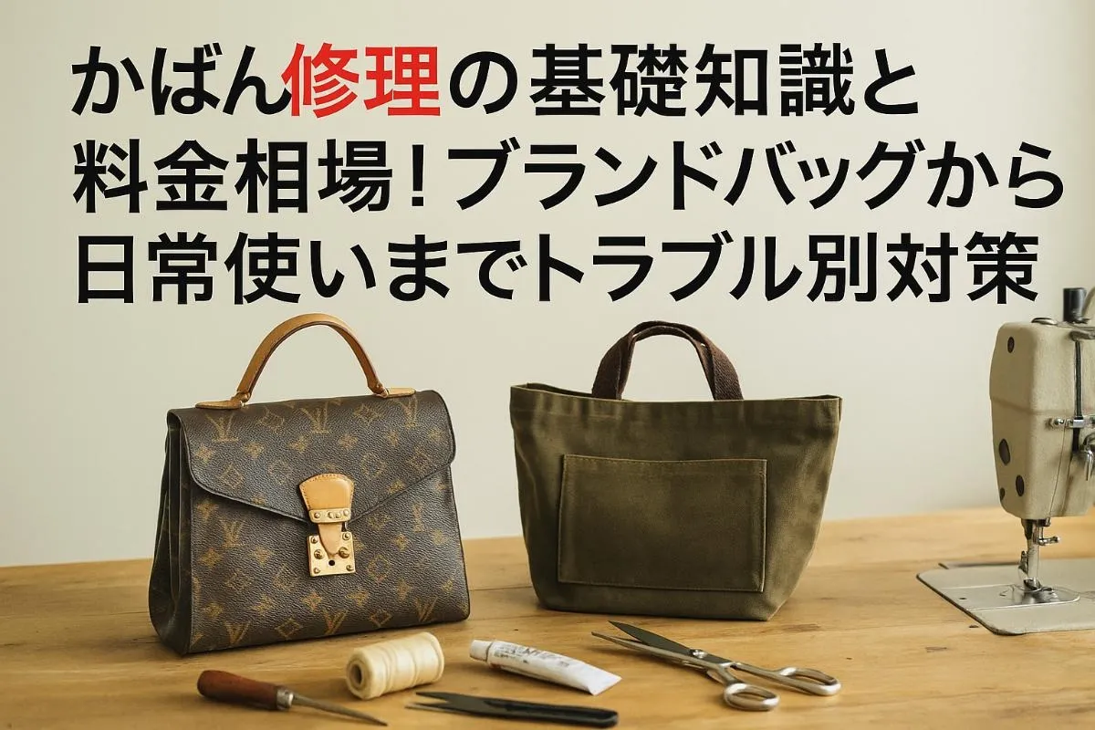 かばん修理の基礎知識と料金相場！ブランドバッグから日常使いまでトラブル別対策とおすすめ店比較