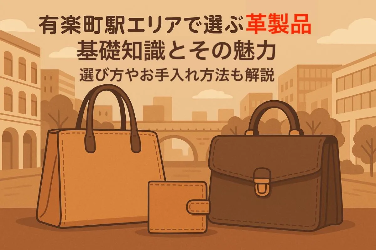 有楽町駅エリアで選ぶ革製品！基礎知識とその魅力｜選び方やお手入れ方法も解説