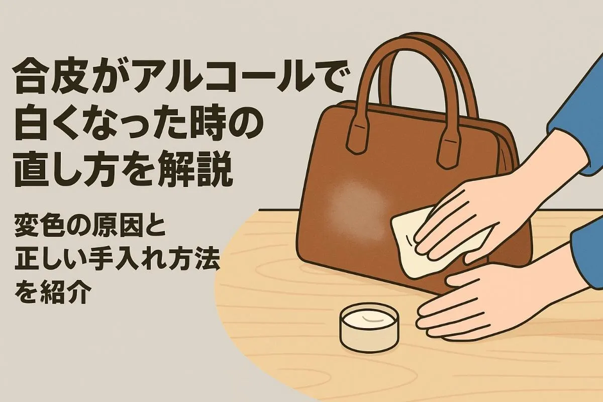 合皮がアルコールで白くなった時の直し方を解説｜変色の原因と正しい手入れ方法を紹介