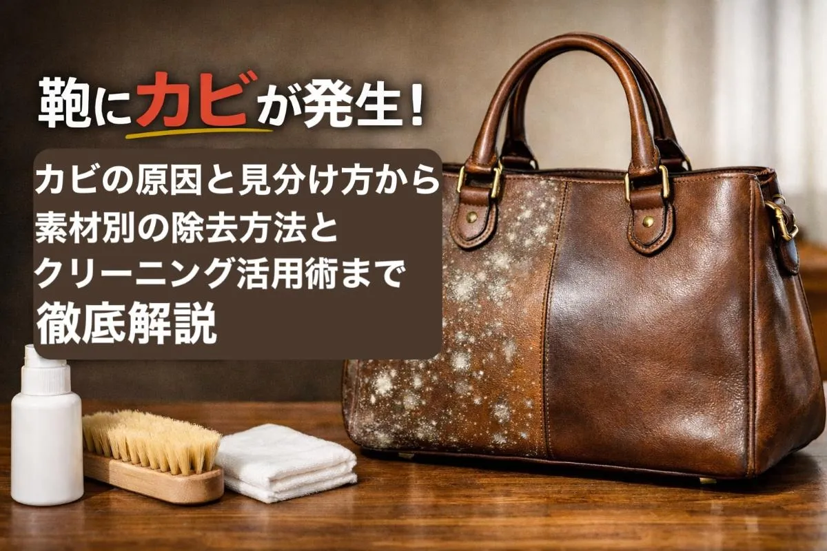 鞄にカビが発生！カビの原因と見分け方から素材別の除去方法とクリーニング活用術まで徹底解説