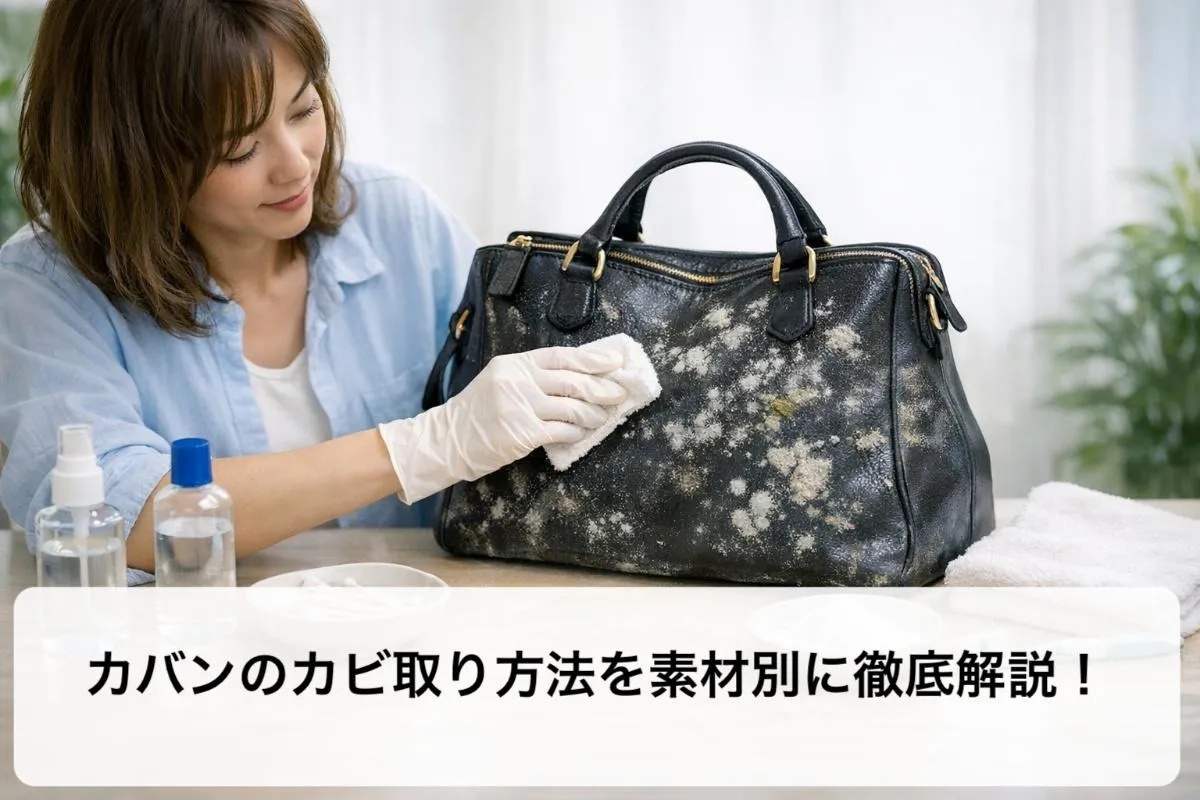 カバンのカビ取り方法を素材別に徹底解説！
